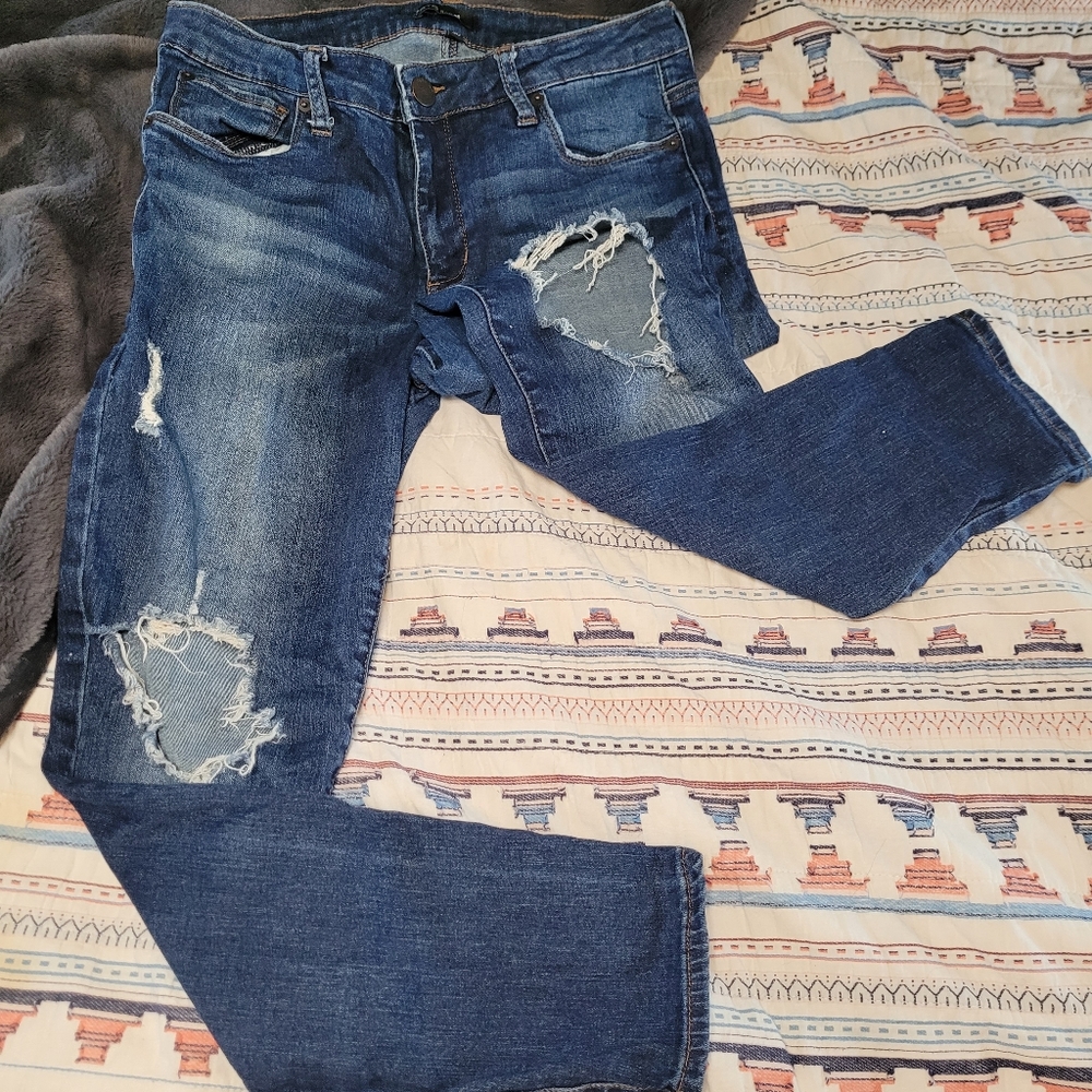 STS Blue mid rise distressed jeans